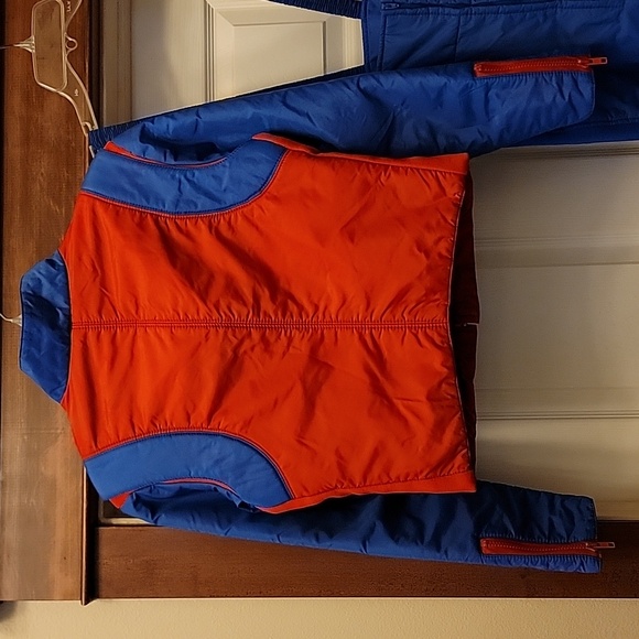 Vintage 70's Sportscaster Blue, Red Ski Jacket & Overall Bootcut  (READ FLAW)M 6 - Picture 8 of 16